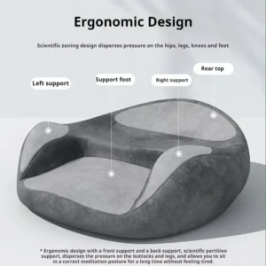 Floor cushion for women, large and comfortable meditation cushion, foam seat cushion for adults, premium yoga cushion