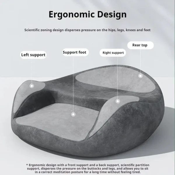 Floor cushion for women, large and comfortable meditation cushion, foam seat cushion for adults, premium yoga cushion