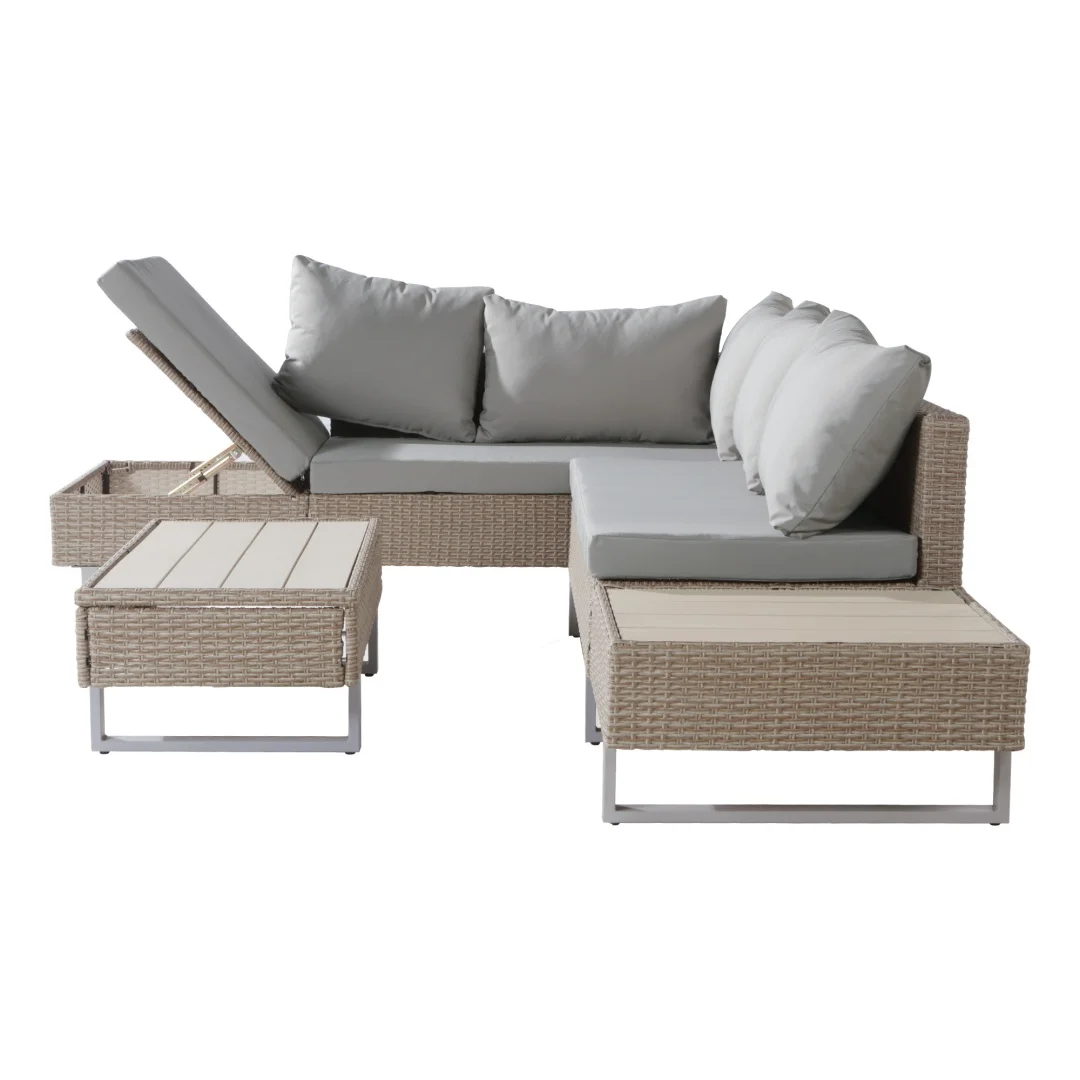 Sofa sets, garden sets, lounge sofas, outdoor sofas. For 4-5 people. Corner sofa for the living room, table and backrest. - Image 3