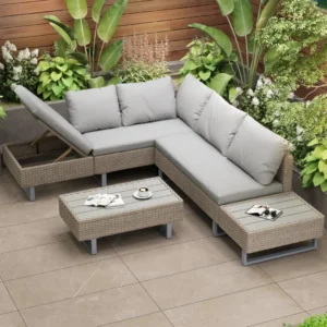 Sofa sets, garden sets, lounge sofas, outdoor sofas. For 4-5 people. Corner sofa for the living room, table and backrest.